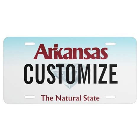 Arkansas Custom License Plate | Zazzle.com