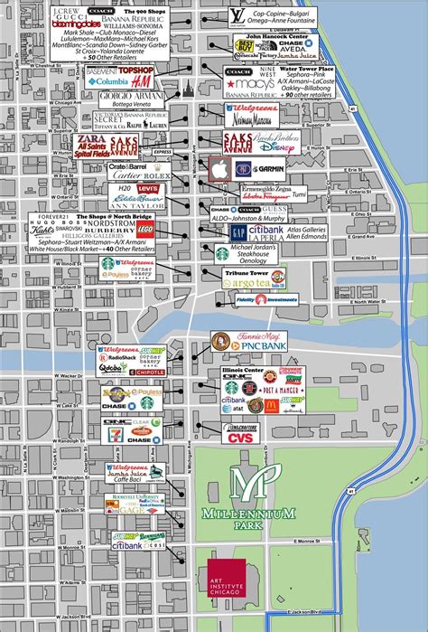 Printable Downtown Chicago Map