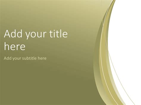 Gold Abstract PowerPoint Template - PresentationGO.com