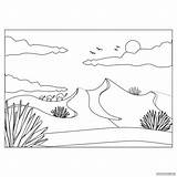 Free Printable Desert Coloring Pages sketch template