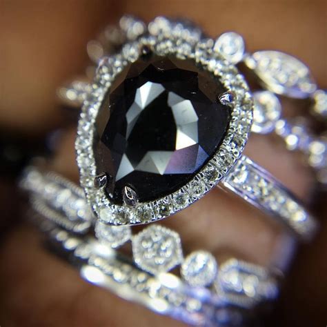 Black Diamond Engagement Rings