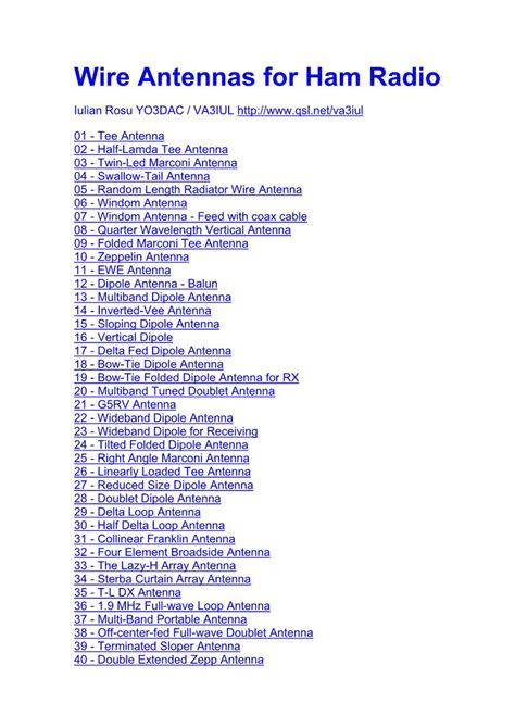 Wire Antennas for Ham Radio - DocsLib