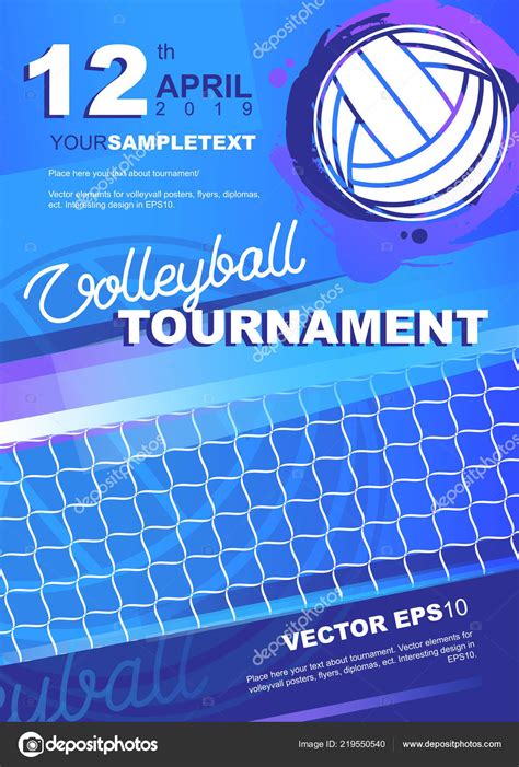 Volleyball Design Template