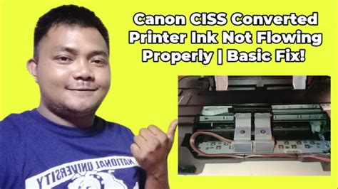 How To Fix CISS Canon Printer Ink Not Flowing Properly | Teacher Kevin PH - YouTube