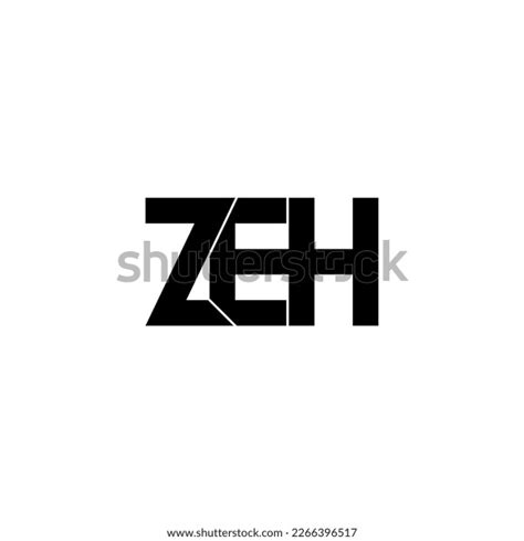 Zeh Typography Letter Monogram Logo Design Stock Vector (Royalty Free) 2266396517 | Shutterstock