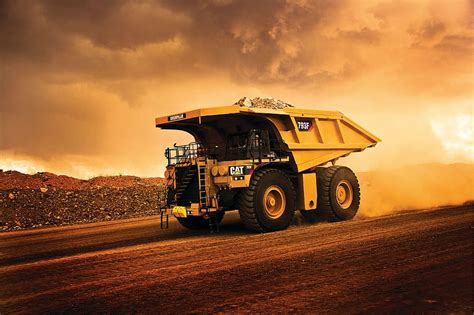 HD wallpaper: yellow Caterpillar haul truck on brown land during daytime, skw | Wallpaper Flare