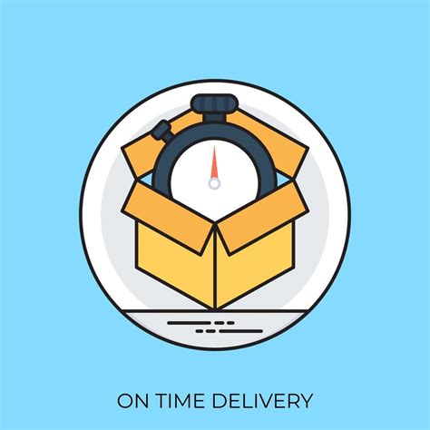 On Time Delivery 4766302 Vector Art at Vecteezy