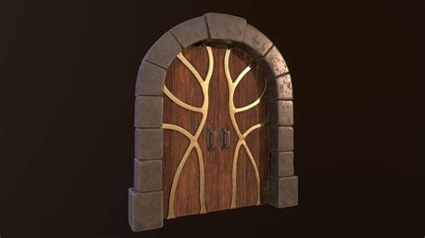 3D model Fantasy Door VR / AR / low-poly | CGTrader