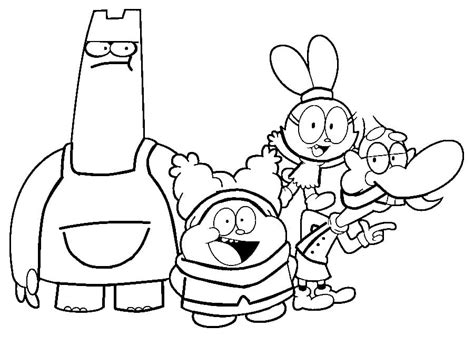 Chowder Characters coloring page - Download, Print or Color Online for Free