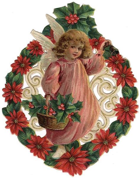 Free Vintage Christmas Angels Clip Art | Victorian christmas ornaments, Christmas angels ...