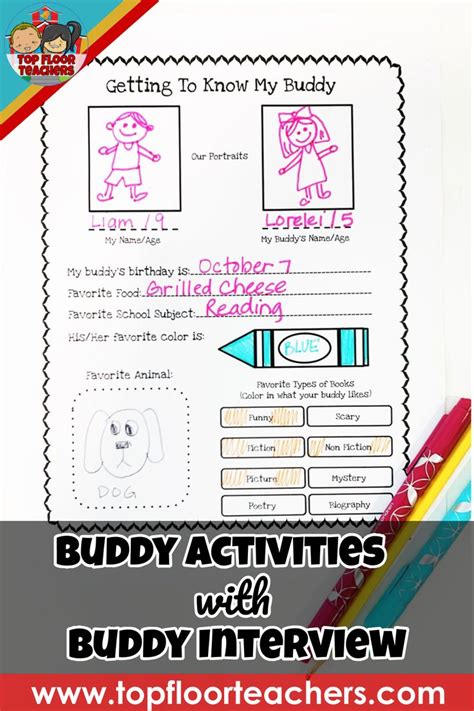 Buddy Reading and Comprehension Activity Bundle (Grades K-5 ...