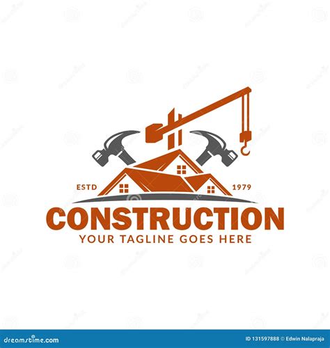 Plantilla Del Logotipo De La Construcción, Conveniente Para La Marca De ...