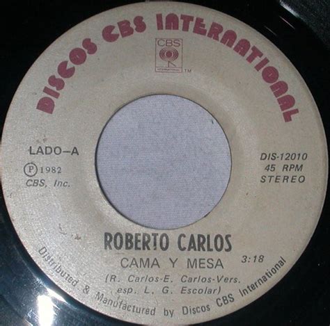 Roberto Carlos – Cama Y Mesa (1982, Vinyl) - Discogs