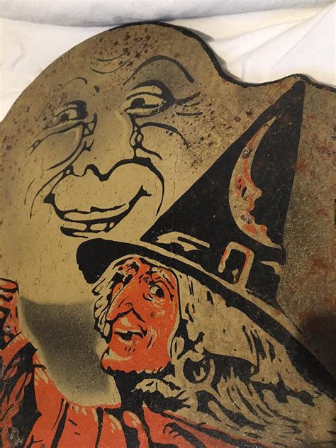 WALKING WITCH Halloween Vintage Faux Tin Sign - Etsy