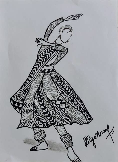 Kathak Dance Drawing