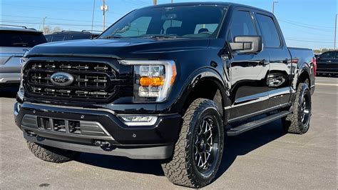 2021 Ford F150 XLT Covert Edition Black Leveled on 34s Review - YouTube