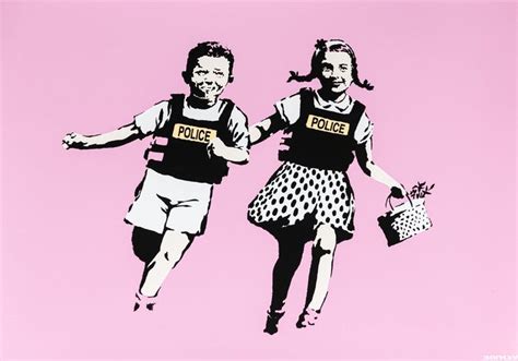 Banksy - Jack & Jill - Police Kids (WCP) - Catawiki