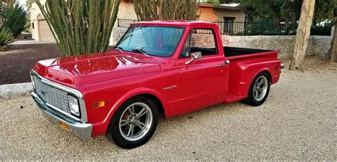 NO RESERVE 1972 c10 stepside RESTOMOD solid new nexico truck chevy truck lowered - Classic ...