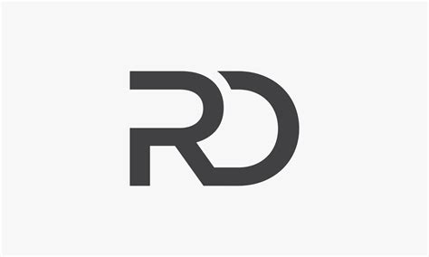 RD letter logo isolated on white background. 4701758 Vector Art at Vecteezy