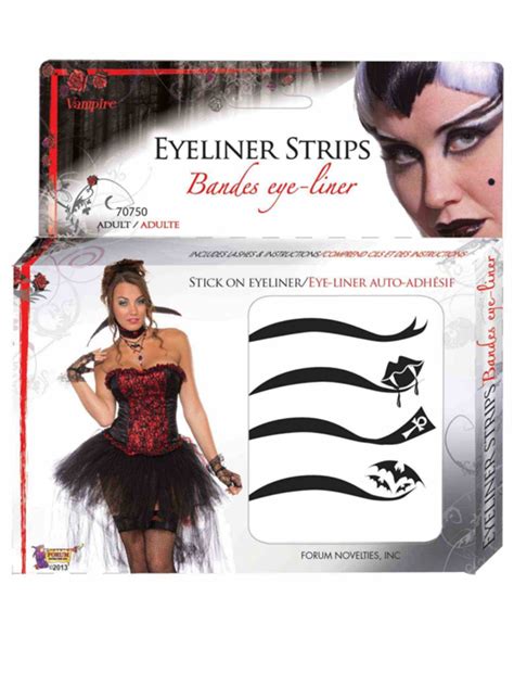 Deluxe Vampire Dracula Stick On Eyeliner Accessory Makeup Kit - Walmart.com - Walmart.com