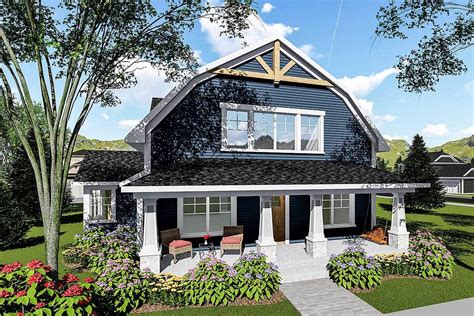 3-Bed House Plan with Gambrel Roof - 890051AH | Architectural Designs - House Plans