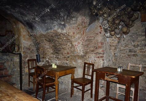 Interior of medieval pub in Prague — Stock Photo © arevhamb #12733400