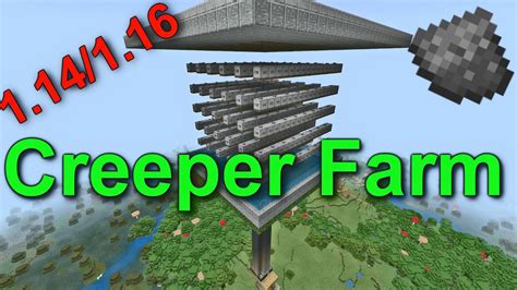 *SUPER SIMPLE* CREEPER GUNPOWDER FARM for Minecraft Bedrock (Tutorial ...