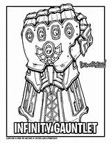 Infinity Gauntlet Coloring Page / Marvel Cinematic  sketch template