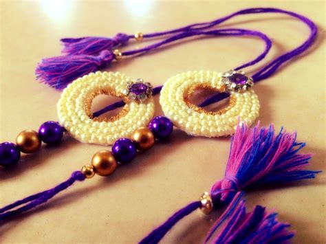 Handmade rakhi for rakshabandhan.. Diy rakhi | Rakhi design, Handmade rakhi designs, Handmade rakhi