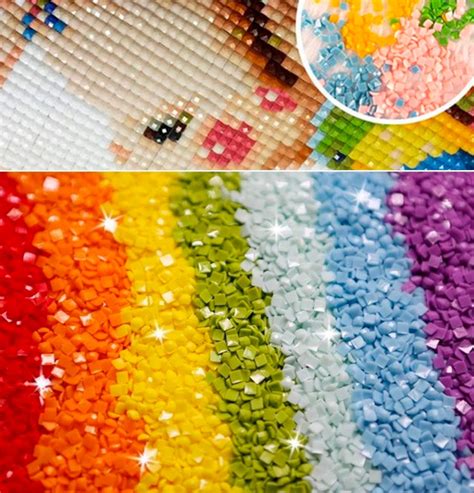 DIY Diamond painting kit Full square drill Chamomile and | Etsy