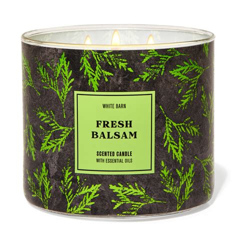 Bath And Body Works Give Thanks Foil 3wick Candle Fresh Balsam ...