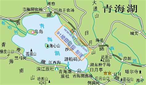 青海湖地图全图超清,青海湖,青海省的详细_大山谷图库