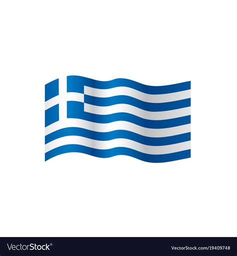 Greece flag Royalty Free Vector Image - VectorStock