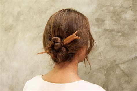 Bun Stick Hairstyle For Short Hair / How To Use Hair Stick Bun With Stick Step By Step ...