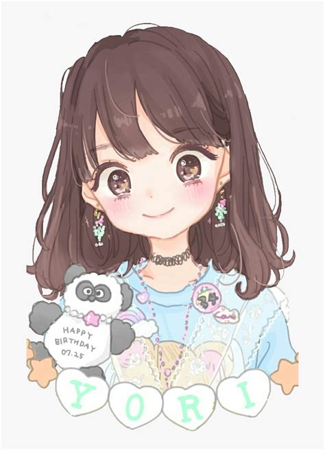 Transparent Happy Anime Girl Png - Cute Anime Girl Colored, Png Download , Transparent Png Image ...