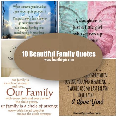 10 Beautiful Family Quotes