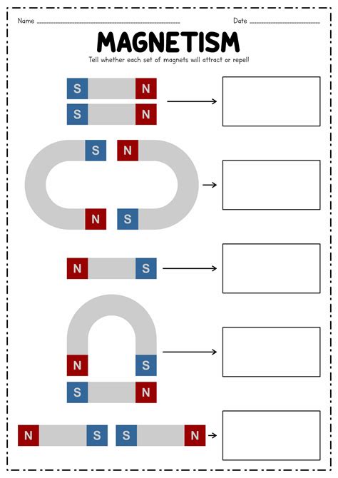 11 Best Images of Worksheet About Magnets - Magnetic Objects Worksheet, 4th Grade Reading ...