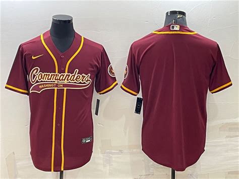 Washington Commanders Burgundy Baseball Cool Base Team Jersey - TTE ...