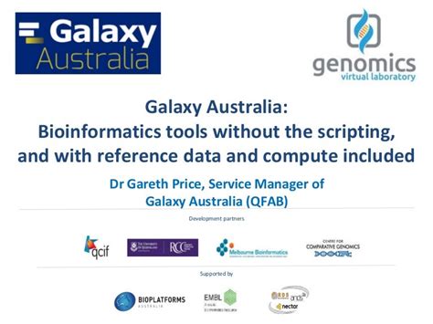 Galaxy Australia: Bioinformatics tools without the scripting, and wit…