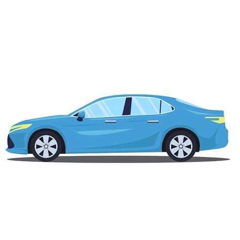 Premium Vector | Blue car vector illustration