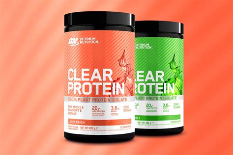 Optimum Nutrition's fruit flavored and plant-based Clear Protein