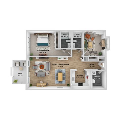 Apartment Floor Plans - Brookhaven at Lexington