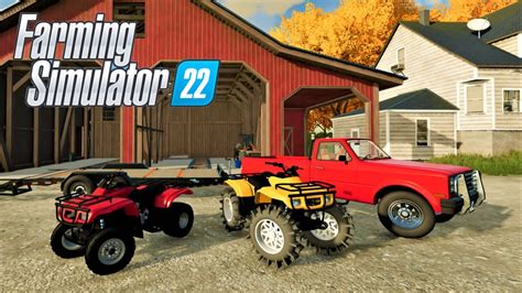 FIRST 4-WHEELER MOD IN FS22 | LIFTED HONDA RECON | (ROLEPLAY) FARMING SIMULATOR 22 - YouTube