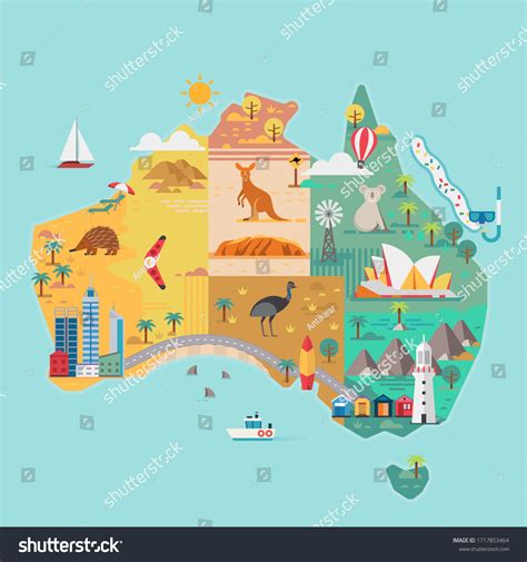 2+ Thousand Cartoon Australian Map Royalty-Free Images, Stock Photos & Pictures | Shutterstock