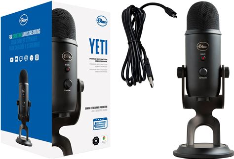 Blue Microphones Blue Yeti Professional Multi-Pattern USB Condenser ...