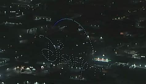 Disney Celebrates National Streaming Day with Drone Light Show Over ...