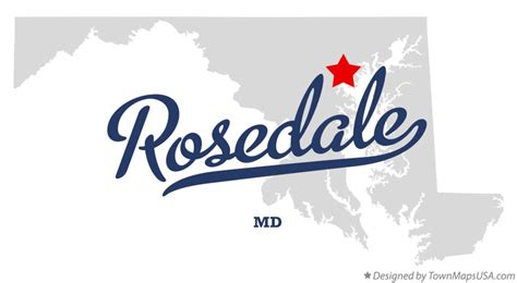 Map of Rosedale, MD, Maryland