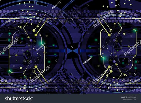 Abstract Blue Background Technology Wallpaper Stock Illustration ...