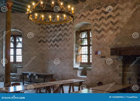 Interior of Famous Chateau De Chillon Castle Editorial Image - Image of ...