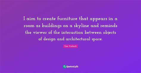 I aim to create furniture that appears in a room as buildings on a sky ...